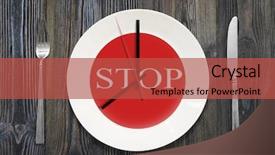  Presentation with clock gear idea - Cool new slides with pm - conceptual idea white plate backdrop and a red colored foreground