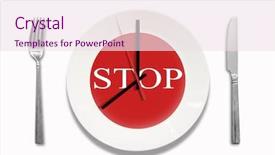  Presentation with white plate - Cool new theme with pm - conceptual idea white plate backdrop and a sky blue colored foreground