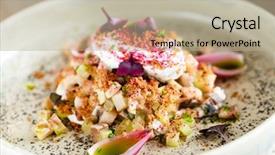  Presentation with egg - Colorful theme enhanced with poaching - vegetables with poached egg backdrop and a  colored foreground