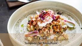  Presentation with hydroponics vegetables hydroponic vegetable - PPT theme featuring poaching - vegetables with poached egg background and a  colored foreground