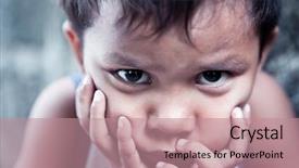  Presentation with contemplating - Colorful slides enhanced with good sign meaning all right and superior backdrop and a tawny brown colored foreground