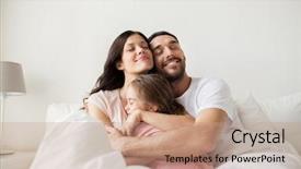  Presentation with family - Beautiful theme featuring pobreza - people family and morning concept backdrop and a  colored foreground