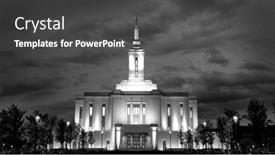 Presentation with lds temple - PPT theme featuring pocatello-idaho-lds-temple-building background and a  colored foreground