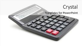  Presentation with breast cancer pocket - Audience pleasing theme consisting of pocket calculator on a white backdrop and a white colored foreground