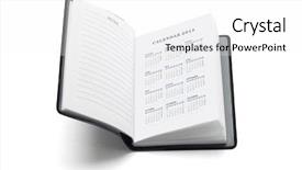 Presentation with diary - Cool new presentation with pocket diary with 2015 calendar backdrop and a white colored foreground