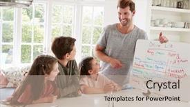  Presentation with children - Audience pleasing slide deck consisting of pocket money after completing list backdrop and a mint green colored foreground