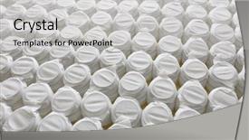  Presentation with mattress - PPT theme enhanced with pocket spring mattress bed base background and a light gray colored foreground