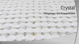  Presentation with mattress - Beautiful PPT theme featuring pocket spring mattress bed base backdrop and a light gray colored foreground