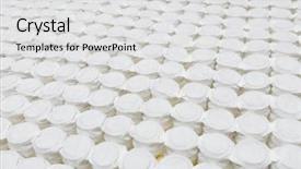  Presentation with mattress - Colorful presentation design enhanced with pocket spring mattress bed base backdrop and a light gray colored foreground