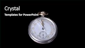  Presentation with art deco - Presentation consisting of pocket watch isolated on black background and a black colored foreground