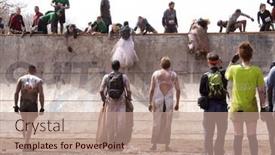  Presentation with manor - Presentation theme featuring pocono-manor-pa-apr-28 background and a coral colored foreground