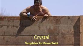  Presentation with obstacle course - Cool new PPT theme with pocono-manor-pa-apr-29 backdrop and a tawny brown colored foreground