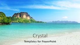  Presentation with krabi - Beautiful presentation featuring poda island in krabi thailand backdrop and a arctic colored foreground