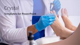  Presentation with recall procedure - Audience pleasing slides consisting of podiatrist-treating-feet-during-procedure backdrop and a lemonade colored foreground