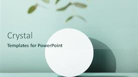  Presentation with minimal - Slide deck featuring podium-for-cosmetic-product-presentation background and a sky blue colored foreground