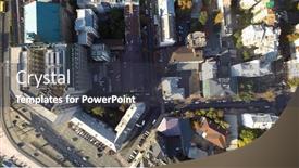  Presentation with ukraine - Colorful presentation design enhanced with podol-kiev-ukraine-aerial-view backdrop and a dark gray colored foreground