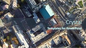  Presentation with ukraine - Amazing presentation design having podol-kiev-ukraine-aerial-view backdrop and a ocean colored foreground