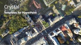  Presentation with ukraine - PPT layouts having podol-kiev-ukraine-aerial-view background and a tawny brown colored foreground