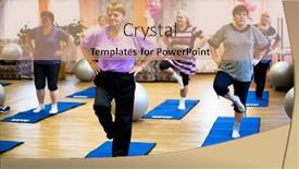  Presentation with elderly health - Colorful presentation theme enhanced with podporozhye-russia-oct-11-fitness backdrop and a coral colored foreground