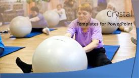  Presentation with elderly health - Presentation theme with podporozhye-russia-october-11-day background and a coral colored foreground