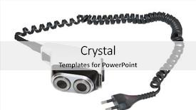  Presentation with razor - Theme featuring poer plugs machine tools - electric razor under the white background and a white colored foreground