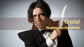  Presentation with writing education female writer - Presentation theme enhanced with poet - funny writer with quill background and a tawny brown colored foreground