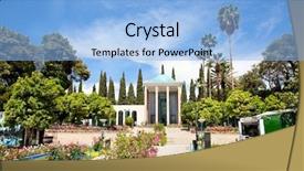  Presentation with iran - Colorful PPT theme enhanced with poet mausoleum in shiraz iran backdrop and a light blue colored foreground