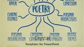  Presentation with art literature - Presentation having poetry-infographics-or-mind-map background and a soft green colored foreground