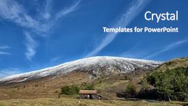  Presentation with refuge - Cool new presentation design with refugge - stone palestra or poggio la backdrop and a ocean colored foreground