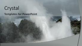  Presentation with new zealand - Cool new presentation with front of the stormy backdrop and a light gray colored foreground