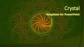  Presentation with green - Slide set having poinsettia looking background on green background and a  colored foreground