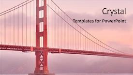  Presentation with san francisco - Colorful presentation theme enhanced with point at sunrise san francisco backdrop and a lemonade colored foreground