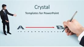  Presentation with red - PPT layouts featuring point point b - businessman looking at red line background and a sky blue colored foreground