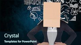  Presentation with digital image - PPT layouts having point point b - digital composite image of businesswoman background and a navy blue colored foreground