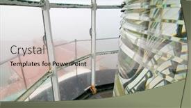  Presentation with lens - Beautiful presentation theme featuring point-bonita-light-fresnel-lens backdrop and a soft green colored foreground