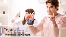 Presentation with blood components - Presentation consisting of point care test - man giving his blood background and a lemonade colored foreground