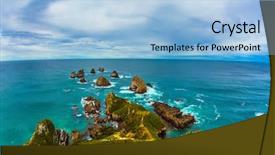  Presentation with tourism the lowest point on the earth - Amazing theme having point is a landmark relief backdrop and a light blue colored foreground