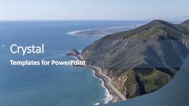  Presentation with pacific - Presentation theme enhanced with point mugu between malibu background and a teal colored foreground