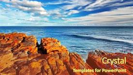  Presentation with africa continent - Slide set featuring point of the african continent background and a tawny brown colored foreground