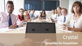  Presentation with point of view - PPT theme having point of view shot background and a coral colored foreground