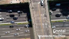  Presentation with avenue - Amazing slides having point pollution - top view of avenue backdrop and a gray colored foreground