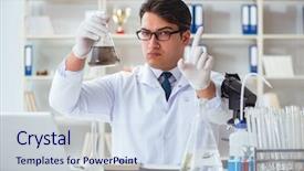  Presentation with water contamination - Amazing slide deck having point pollution - young researcher scientist doing backdrop and a  colored foreground