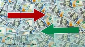  Presentation with pointer green - Cool new PPT layouts with pointer-red-and-green-arrow backdrop and a mint green colored foreground