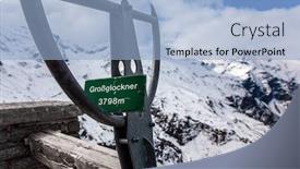  Presentation with pointer - PPT layouts having pointer-to-the-highest-peak background and a light blue colored foreground