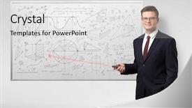  Presentation with pointer - Slides having pointers - professor with laser pointer teaching background and a white colored foreground