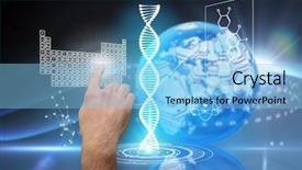  Presentation with mathematics - Presentation design consisting of pointing against digital earth background background and a light blue colored foreground