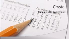  Presentation with season - Cool new slides with pointing date on hot season backdrop and a sky blue colored foreground