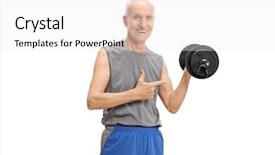  Presentation with lifting your limits - Colorful PPT theme enhanced with pointing isolated on white background backdrop and a white colored foreground