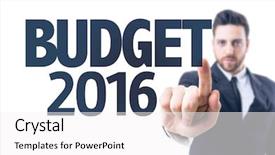  Presentation with budget 2019 - Cool new theme with pointing the text budget 2016 backdrop and a white colored foreground
