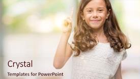  Presentation with hispanic heritage culture - Slide set consisting of pointing up with finger number background and a  colored foreground